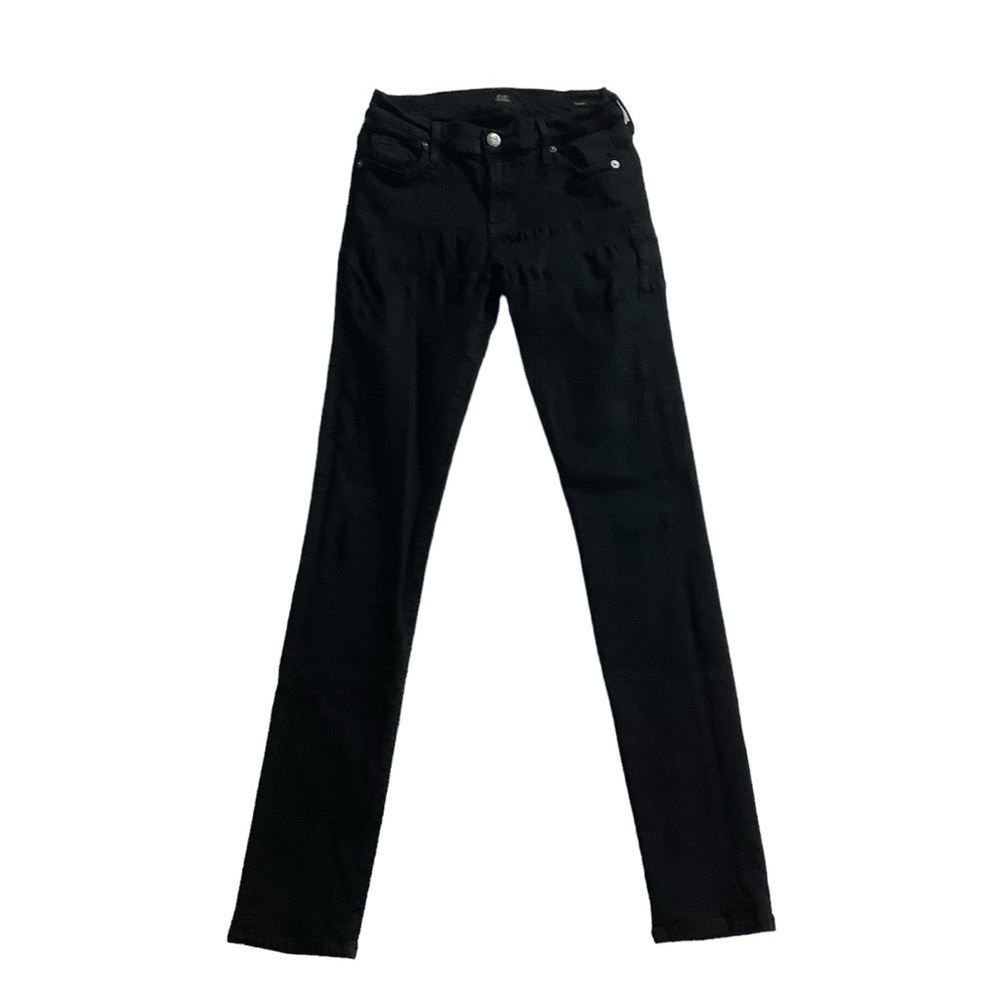Citizens of Humanity Avedon Slick Skinny Leg Black Jeans Size 28 Flaw